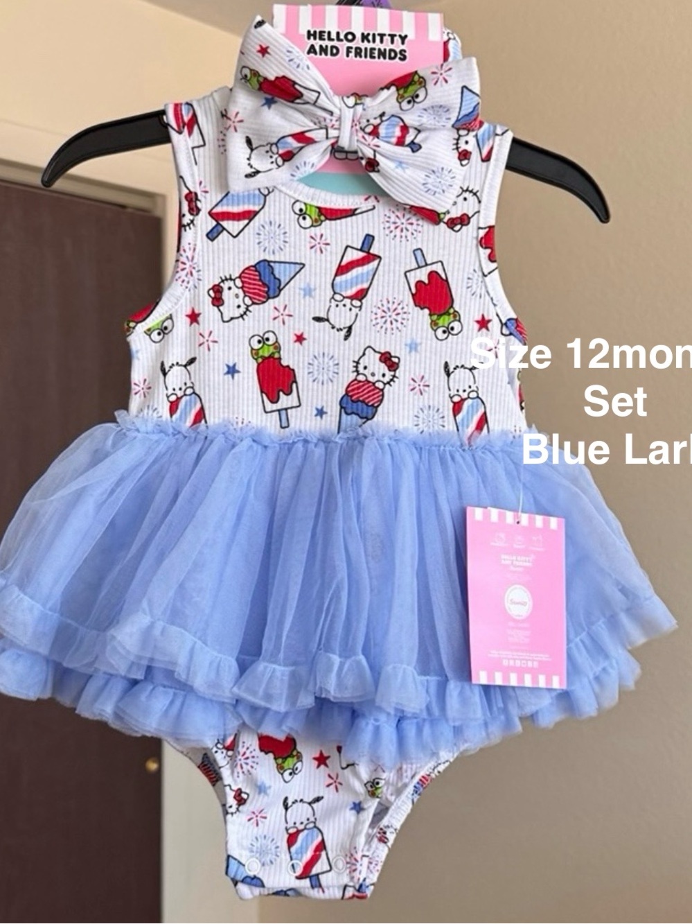 Hello Kitty & Friends Baby Girls Sleeveless Allover Print Tutu
Dress Set,12M